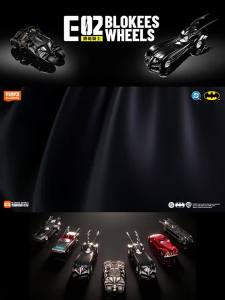 Blokees Batman E03-6pcs Dawn Breaking Series Blind Box DC Batman Batmobile Assemble Car Model 1:64 Scale Collection Toy