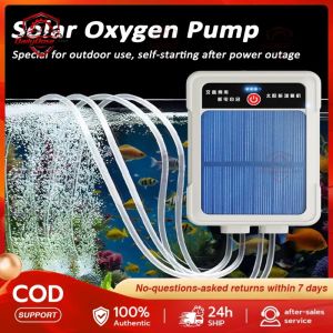USB Solar Oxygen Pump Portable High Power Quiet Fish Tank Aerator For Outdoor Fishing