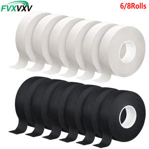6/8 Rolls Hockey Tape Strong Adhesive Goon Tape Multipurpose Cloth Tape 2.5cm X 25m Each Roll Hockey Stick Tape for Sports