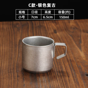 Childrens Double Layer Stainless Steel 304 Anti-Scalding Water Cup Kindergarten Baby Coffee Tea Milk Cup Korean Style