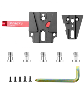FOMITO CNC Aluminum V-Mount Base Station Quick Release Plate Arca-type V-Lock Triangle Block Mount Plate