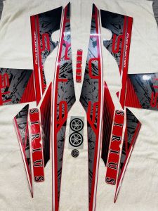 Bộ tem decal dán xe máy Yamaha Sirius đời 2022 Căm Đĩa màu đỏ zin thái siêu đẹp