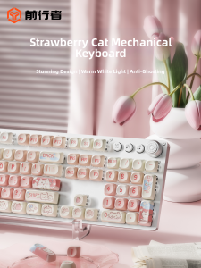 EWEADN | Cute Aesthetic Mechanical Keyboard and Wireless Bluetooth Mouse Set