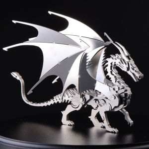 3D Mechanical Metal Assembly Model Stainless Steel Toy Scorpion King DIY Stereo Puzzle Alloy Assembly Ornaments Full Size 10*15cm