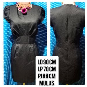 DRESS LENGAN PENDEK HITAM 230