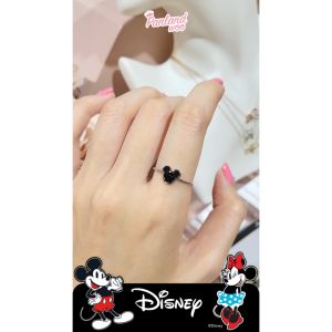 Panlandwoo - Mickey & Minnie Mouse Collection - Cincin Titanium Wanita Faline Adjustable