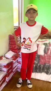 Termurah Setelan Anak Celana Pendek 17 Agustus Usia 1-10 Tahun Bergambar Hari Kemerdekaan Indonesia