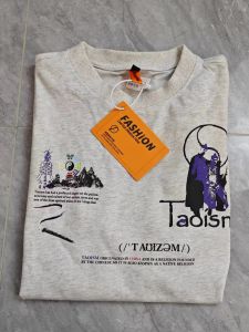 Couples Short Sleeve T-Shirt Cotton Casual Loose Fit Printed Design Womens Fashion Slimming Top WuDang Mountain Print