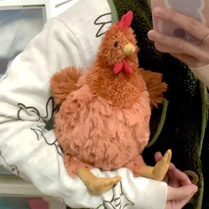 23CM Kawaii Chicken Stuffed Toy Cute Pillow Simulation Animal Soft Plush Toy for Kids Christmas Gift