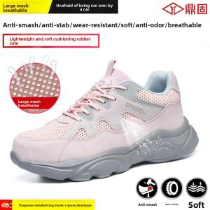DINGGU | Lightweight Soft Sole Breathable Anti-Smash Anti-Puncture Deodorizing Safety Shoes