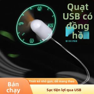 Jiaxun | Đồng Hồ LED Sáng Tạo Có Máy Chiếu Mini Quạt