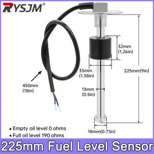 RYSJM | 1pc 225mm Sensors Water Fuel Level Gauge Sensor 0~190 ohm Marine Boat Yacht Car Oil Liquid Tank Fuel Sender Unit