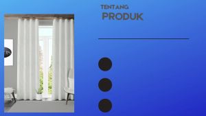 Gorden Jendela & Pintu Polos Embos Cantik dengan FREE HOOK & TALI