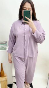 Setelan Wanita Kekinian Jumbo / One Set Jumbo Ld 120 Crinkle