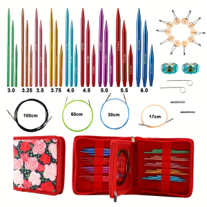 Detachable Knitting Needles Set Crochet Needles For Knitting DIY Weaving Needle Craft Tools With Sewing Tools and Storage Bag