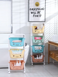 INHO 2/3/4 Layers Multipurpose Trolley Kids Toy Storage Rack Snacks Books Clothes Storage Rack