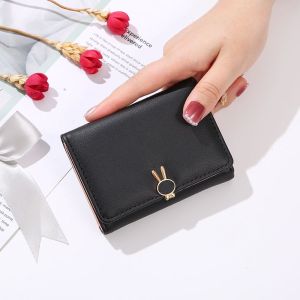Dompet Lipat Mini Wanita Hiasan Kelinci Imut Kekinian