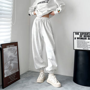 High Waist Drawstring Loose Wide Leg Pants Spring Casual Sweatpants plus Size Trousers Drapey Straight Cut Conceal Meat
