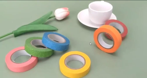 Colored Masking Tape (1/2 x 30m) chool Supplies Office DIY Use