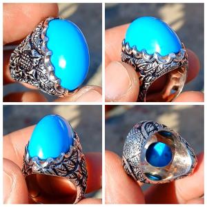 Pirus Persia Naisabur Iran mumbul dimensi 28x16x14 dibalut Ring Perak