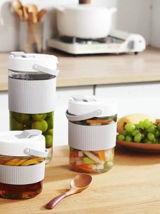 MUMU Airtight Pickled Food Container Multi Grain Cucumber Olives Kimchi Storage Jar Pickle Sealed Bottle Bekas Kedap Udara