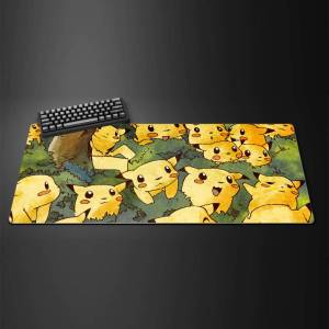 Bandai | Pokemon Anime Rubber Mouse Pad XXL Gaming Keyboard Mat With 2MM Lock Edge For PC