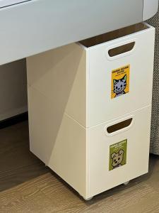 under Desk Storage Box Multi Layer Large Capacity Mobile Roller Book Clothes Miscellaneous Goods Organizer Box Display Stand