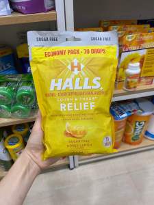 [ĐỦ BILL STORE + AIR] Kẹo Ngâm Halls Vị Mật Ong Bich 70 Viên Của Mỹ