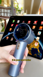 Awei F38 พัดลมมือถือแบบพกพา 100 ความเร็วลมที่แข็งแกร่ง 3600mAh ชาร์จไฟได้ 10H เวลาทำงานสำหรับแคมป์กลางแจ้ง Ofiice กีฬา