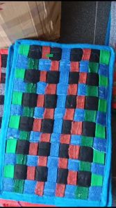 Keset Lantai Karpet Anyam Kamar Mandi Antislip Murah / Keset Catur