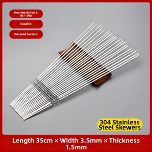 TAFUMAN | Food Grade Stainless Steel BBQ Skewers Flat