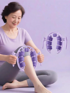 Leg Massager Roller Ring Shaped Clamp for Middle Aged And Elderly Muscle Relaxation Meridian Unblocking Leg Exerciser