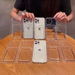 Transparent Phone Case For iPhone 18 17 Pro Max 16 14 15 Plus 18 17 13 12 11 X XR XS Max 6 7 8Pro Air With Ring Hole Clear Cover