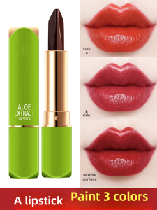 Beiyasi Jelly Color Changing Lipstick Moisturizing Long Lasting Three Colors Lip Gloss Heat Sensation Non-Stick Cup Lipstick