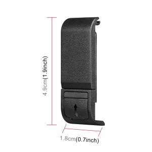 PULUZ | POM Plastic Battery Side Interface Cover For GoPro MISSION 1 / 1 PRO /HERO13 Black/12 Black/11 10 Black/9 Black Cover Shell Cap
