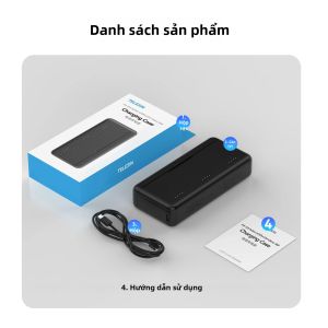 TELESIN | Sạc Nhanh TELESIN 18W PD Dành Cho DJI Osmo Action 6 5 Pro 3 360 Hộp Đựng Pin Tích Hợp 3 Khe Cắm Thẻ TF Phụ Kiện Camera Hành Động Thể Thao