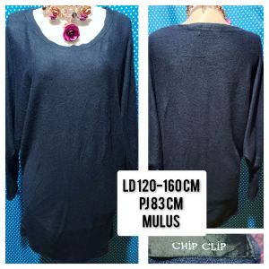 ATASAN WANITA RAJUT NAVY(CHIP CLIP) 568