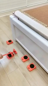 Troli Roda Dongkrak Alat Bantu Pindah Barang - Alat Angkut Barang Berat 150kg untuk Sofa Kulkas & Lemari  Moving Roller Tool