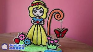 Đồ chơi tô màu tranh mút xốp Gỗ Slime cho bé - Kệ gỗ tô màu tranh bọt xốp Slime