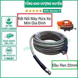 Dây thông cống bằng áp lực nước - Dùng cho máy rừa xe phổ thông ren vặn 22/15.