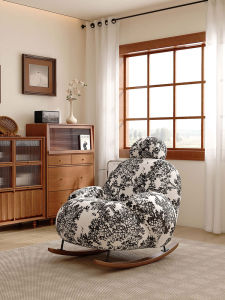 YIZUO | Vintage French White Simple Popular Lazy Leisure Sofa Chair
