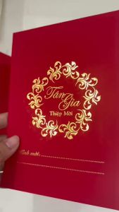 COMBO 30 Thiệp mời tân gia ép nhũ sang trọng