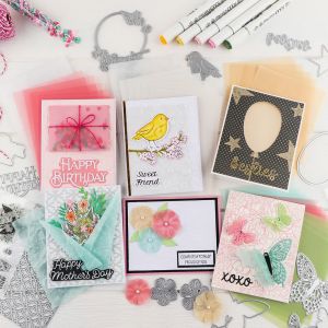 30pcs Colored Gold/Silver Frosted Smooth Vellum Paper Sheets Heat Resistant Translucent Tracing Paper For Embossing Card Making