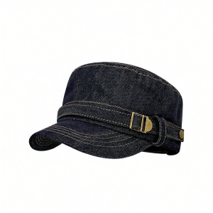 BAOYINFEI | Flattering Metal Button Jeans Mao Hat