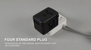 TOMODO Universal Travel Adapter 35-65W Fast Charging with USB&Type-C International Plug Adaptor Charger