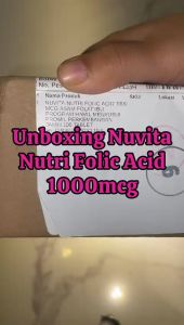 NUVITA NUTRI FOLIC ACID 1000 MCG ASAM FOLAT IBU PROGRAM HAMIL MENYUSUI PROMIL PERKEMBANGAN JANIN 100 KAPSUL