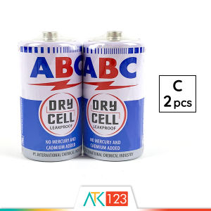 Baterai ABC Biru Sedang / C isi 2 Buah / Battery ABC Dry Cell / General Purpose R14/C 2S