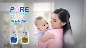 Pure BB Baby Wash Sabun Mandi Bayi 2in1 Shampoo