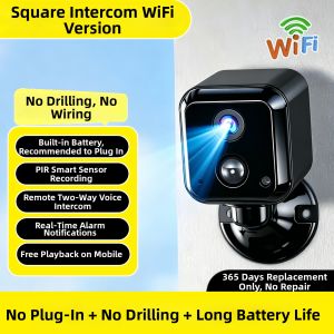 NEITOOH | Wireless Rechargeable 4K HD Indoor Outdoor Security Camera No WiFi Required Remote Voice Intercom PIR Human Detection No Plug in Required Standby 980 Days Works with or without internet Lifetime Free Playback