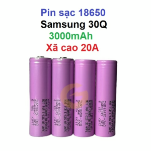 [P13] Pin 18650 Samsung 30Q 3000mah xã 20A chính hãng mới 100% mẫu bao bì mới nhất từ 2026